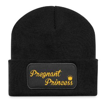 Pregnant Princess - Recycled Patch Beanie - black - Front