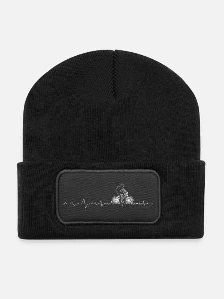 Pulse of the Cyclist - Recycled Patch Beanie - black