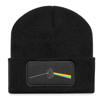Kassette - Recycelte Patch Beanie - Schwarz - Vorne