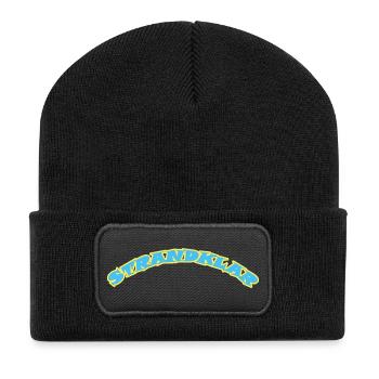 STRANDKLAR - Recycelte Patch Beanie - Schwarz - Vorne