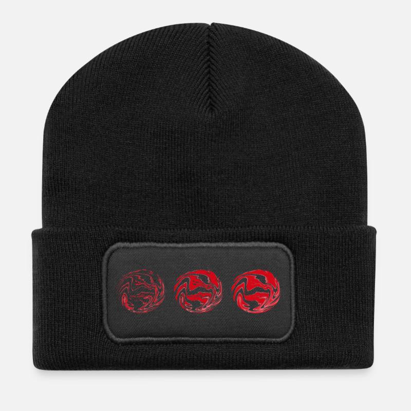Bolide - Beanie recyclé à patch - noir