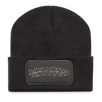Bubbles | SPRUDEL - Recycelte Patch Beanie - Dunkelgrau - Vorne