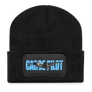 Pilote cargo C-2A - Beanie recyclé à patch - noir - Devant