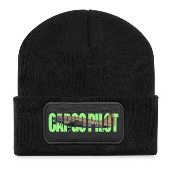Pilote cargo C-46 - Beanie recyclé à patch - noir - Devant
