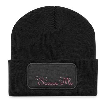 Tears Don't Scare Me Shirt – Trauriges weiches Mädchen - Recycelte Patch Beanie - Schwarz - Vorne