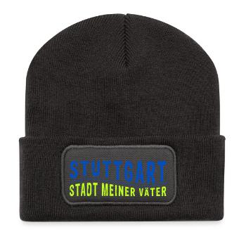 Stuttgart STADT MEINER VÄTER (Vektorgrafik) - Recycelte Patch Beanie - Dunkelgrau - Vorne