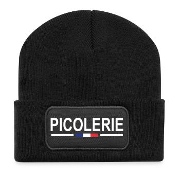 National Drink Humor Aperitif Gendarmerie Gendarme - Recycled Patch Beanie - black - Front