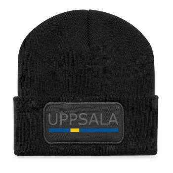 Sweden Flag - Uppsala - Sverige - Schweden - Recycled Patch Beanie - black - Front