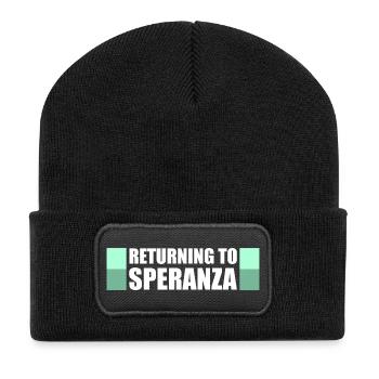 Back to Speranza Funny Gaming Loot - Recycled Patch Beanie - black - Front