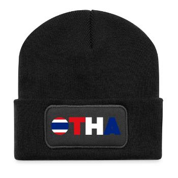 Thailand - Recycelte Patch Beanie - Schwarz - Vorne
