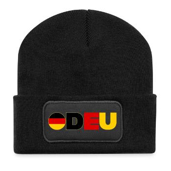 Allemagne - Beanie recyclé à patch - noir - Devant