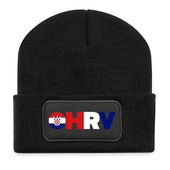 Croatia - Recycled Patch Beanie - black - Front