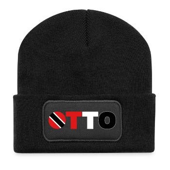 Trinidad und Tobago - Recycelte Patch Beanie - Schwarz - Vorne