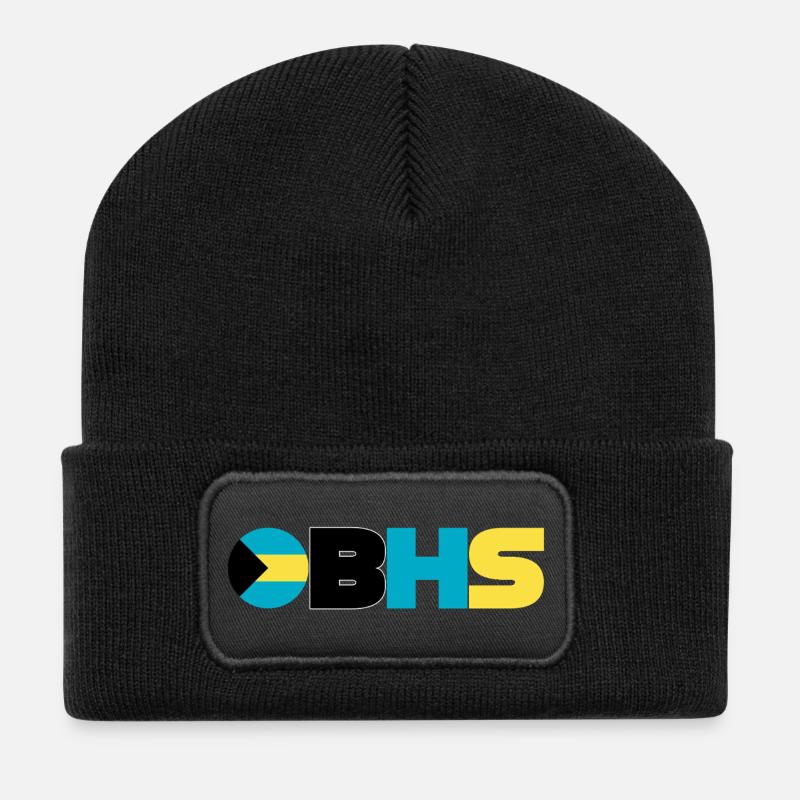 Bahamas - Beanie recyclé à patch - noir