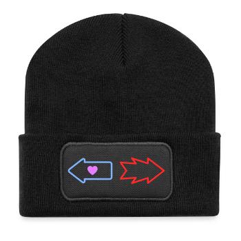 Arrows Direction Love Quarrel - Recycled Patch Beanie - black - Front