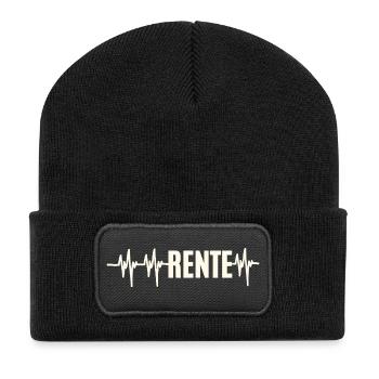 Heartbeat Pension - Recycled Patch Beanie - black - Front