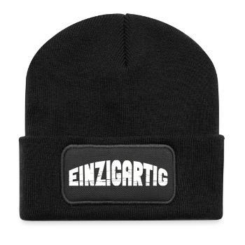 Unique - Recycled Patch Beanie - black - Front