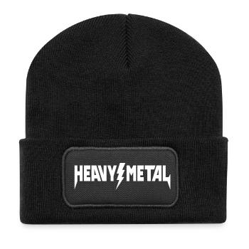 Heavy Metal Logo - Recycelte Patch Beanie - Schwarz - Vorne