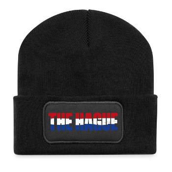 La Haye Pays-Bas La Haye - Beanie recyclé à patch - noir - Devant