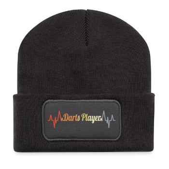Darter Heartbeat Vintage Look - Recycled Patch Beanie - dark grey - Front
