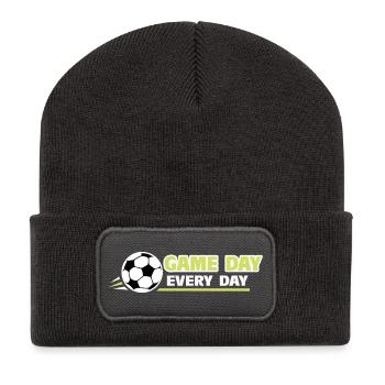 Football_Game day every day - Recycled Patch Beanie - dark grey - Front
