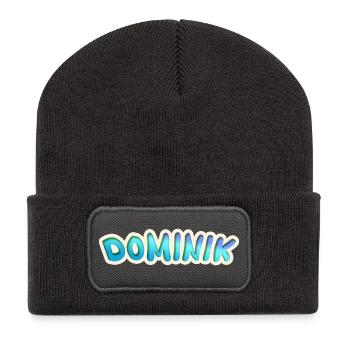 Beruf Dominik - Recycelte Patch Beanie - Dunkelgrau - Vorne