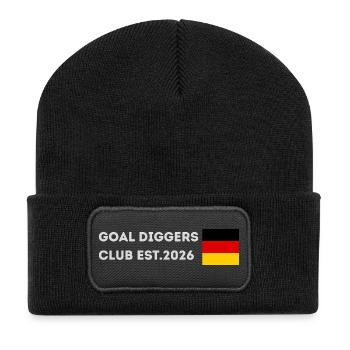 Goal Diggers Club Est.2026 (Germany) - Recycled Patch Beanie - black - Front