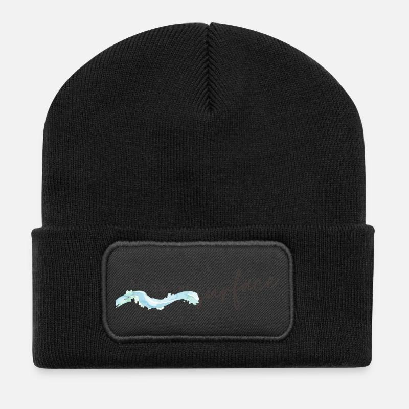 T-shirt inspiré de l’océan sous la surface - Beanie recyclé à patch - noir