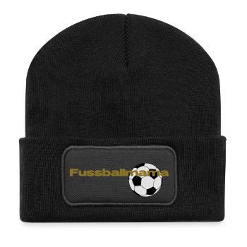 Soccer Mom - Beanie recyclé à patch - noir - Devant