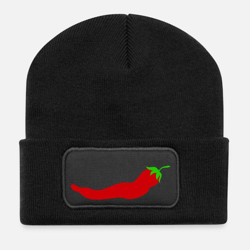 peppers - Beanie recyclé à patch - noir