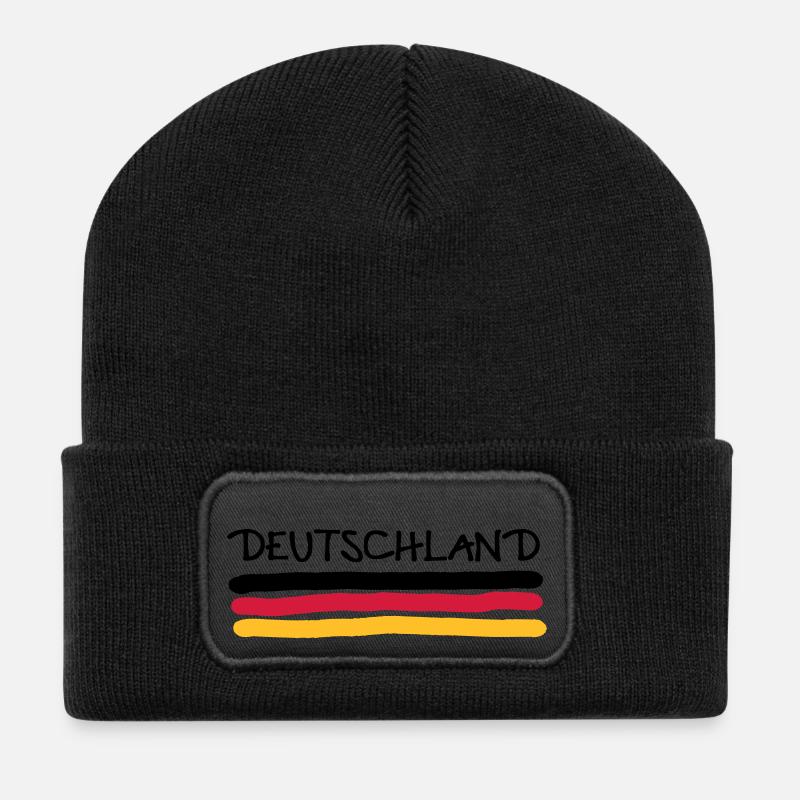 Allemagne - Beanie recyclé à patch - noir