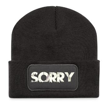 s tut mir leid, - Recycelte Patch Beanie - Dunkelgrau - Vorne