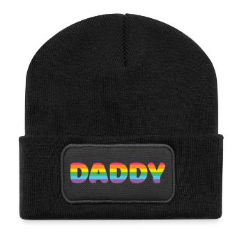 LGBTQ+ Daddy - Recycled Patch Beanie - black - Front