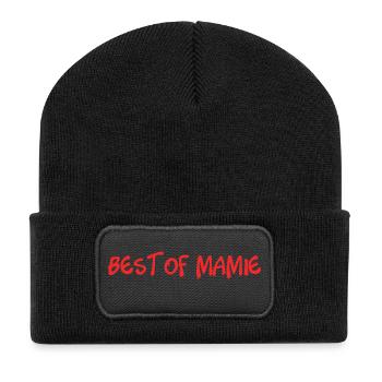 MAMAN. MAMIE. FÊTE DES MÈRES. BONNE FÊTE MAMAN - Beanie recyclé à patch - noir - Devant