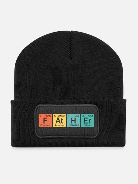 Father element - Recycled Patch Beanie - black