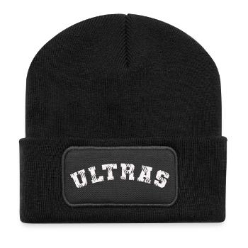 ULTRAS Fussball Design Fankurve - Recycelte Patch Beanie - Schwarz - Vorne