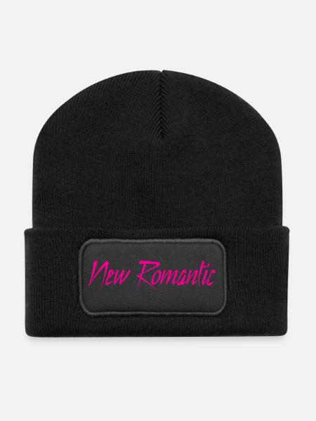 New Romantic - Recycelte Patch Beanie - Schwarz