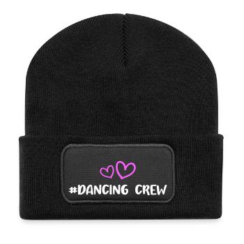dancing crew herz - Recycelte Patch Beanie - Schwarz - Vorne