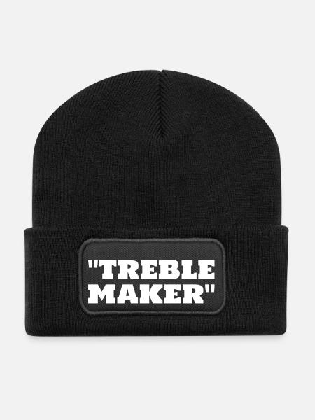 Treble Maker für Golfer - Recycelte Patch Beanie - Schwarz