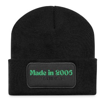 Made in 2006 - Perfection since day 1 - Recycled Patch Beanie - black - Front