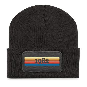 1982 - Recycled Patch Beanie - dark grey - Front