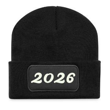 2026 - Recycled Patch Beanie - black - Front