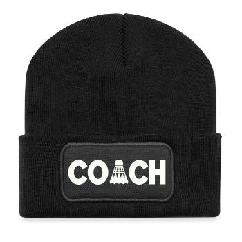 Entraîneur de badminton - Beanie recyclé à patch - noir - Devant