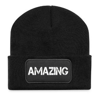amazing - Recycled Patch Beanie - black - Front