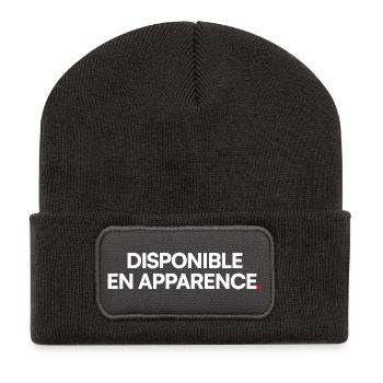 Disponible en apparence - Beanie recyclé à patch - charbon - Devant