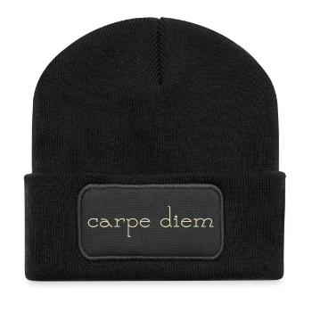 Carpe Diem - Recycled Patch Beanie - black - Front
