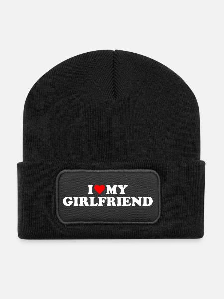 Heart Statement Dear Friend - Recycled Patch Beanie - black