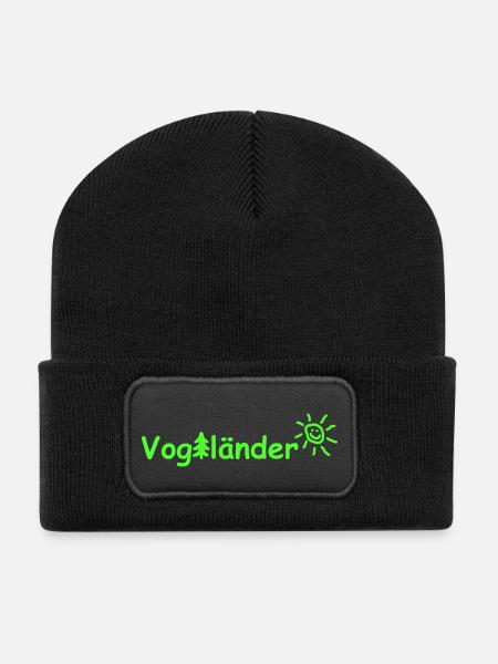 Vogtländer - Recycelte Patch Beanie - Schwarz