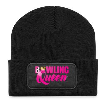 Bowling / Bowler: Bowling Queen - Recycled Patch Beanie - black - Front