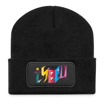 I SEE U - Recycled Patch Beanie - black - Front